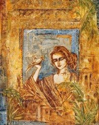 Mehzareen Bakhtyar, 16 x 21 Inch, Oil on Paper, Figurative Painting, AC-MZBKT-004